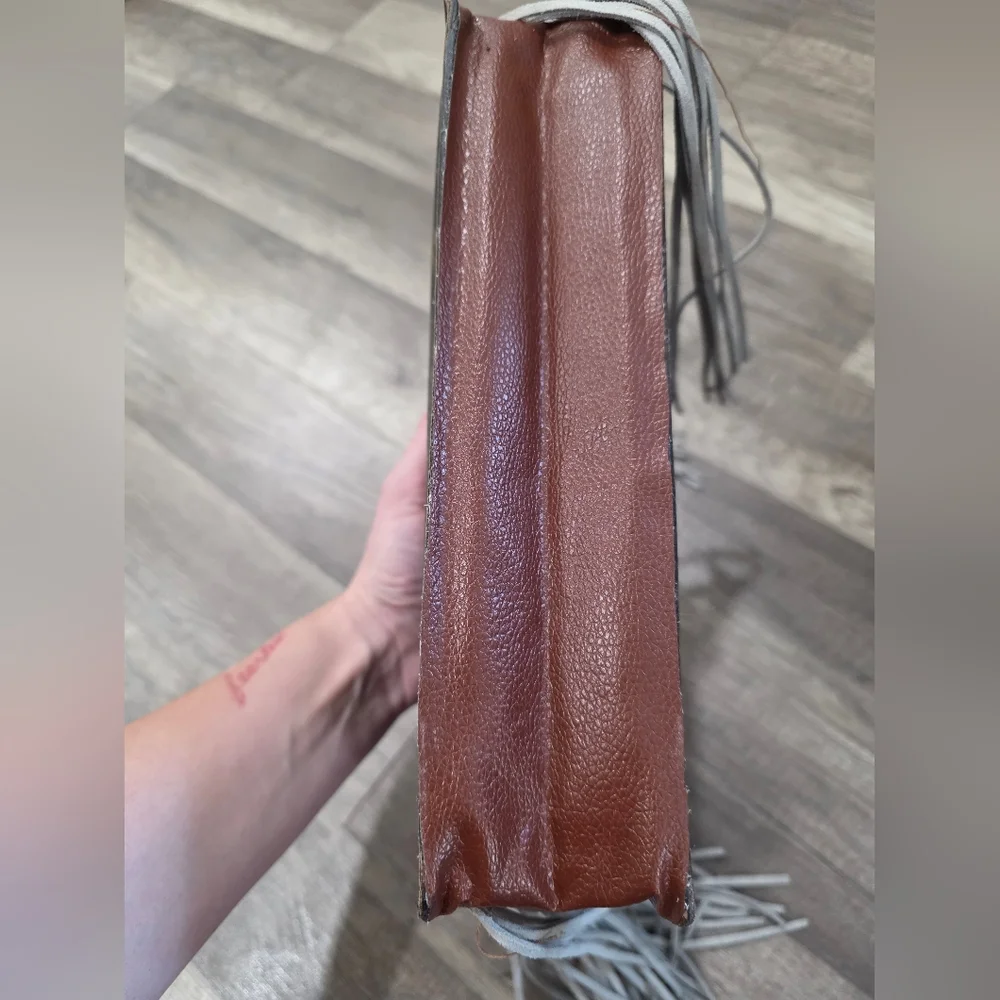 Upcycled LV LOUIS VUITTON Westerncore Clutch Pouch Bag Formal Monogram Tassel - Picture 4 of 15